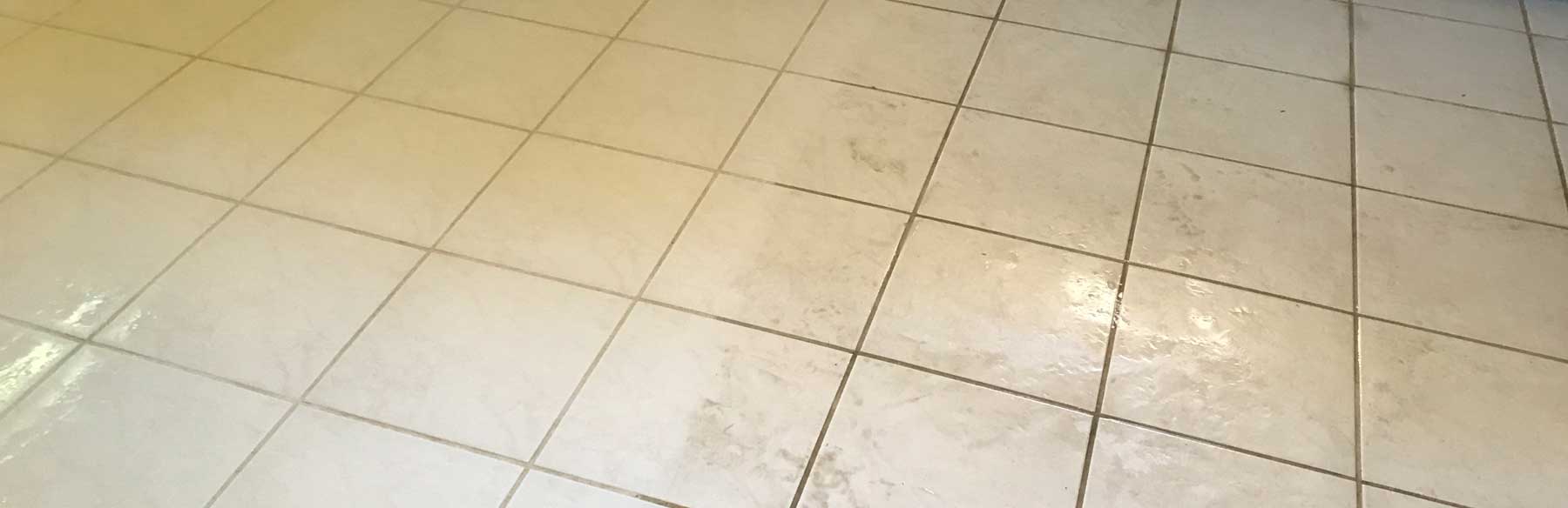 Tile floor cleaning